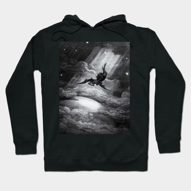 Fall of Satan by Gustav Doré Hoodie by HipHopTees